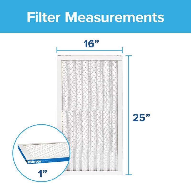 Filtrete 16 in. W X 25 in. H X 1 in. Polypropylene 1900 MPR Pleated Allergen Air Filter