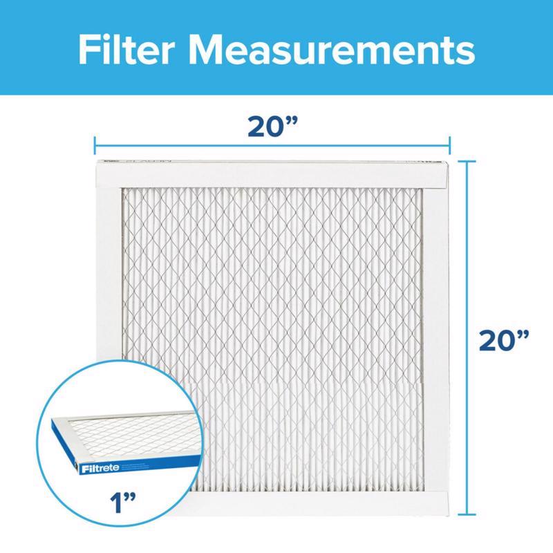 Filtrete 20 in. W X 20 in. H X 1 in. Polypropylene 1900 MPR Pleated Allergen Air Filter
