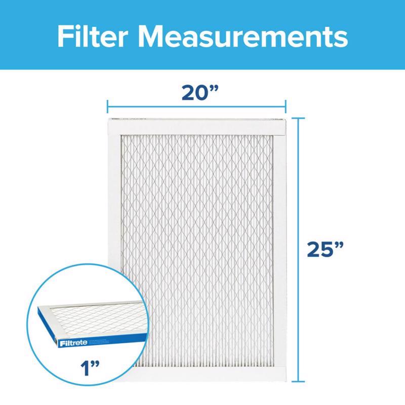 Filtrete 20 in. W X 25 in. H X 1 in. Polypropylene 1900 MPR Pleated Air Filter