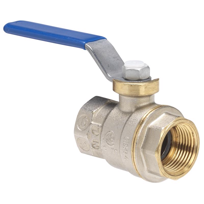 Homewerks 1/8 in. Brass FIP Ball Valve Full Port Quarter-Turn Lever For Water/Oil/Gas