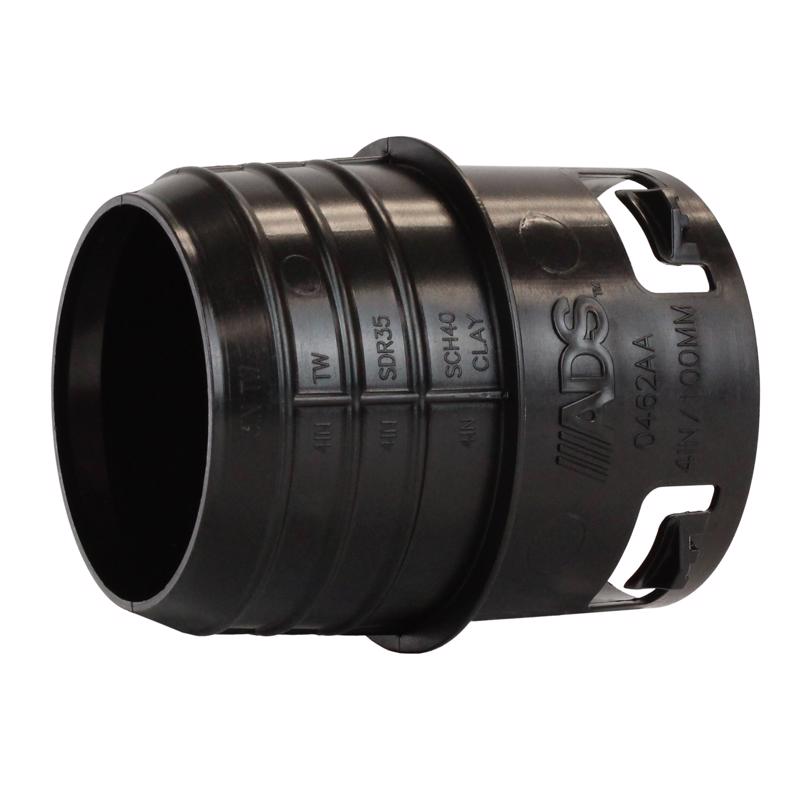Advanced Drainage Systems 4 in. Slip X 3 in. D Slip Polyethylene 5 in. Corrugated-to-Clay Pipe Adapt