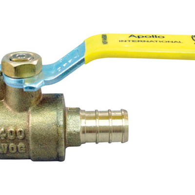 Apollo 1/2 in. PEX Barb in to X 1/2 in. PEX Brass Stop Valve