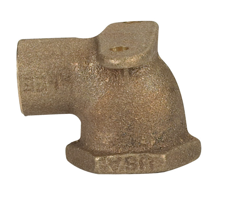 NIBCO 1/2 in. Sweat X 1/2 in. D FPT Brass Drop Ear Elbow