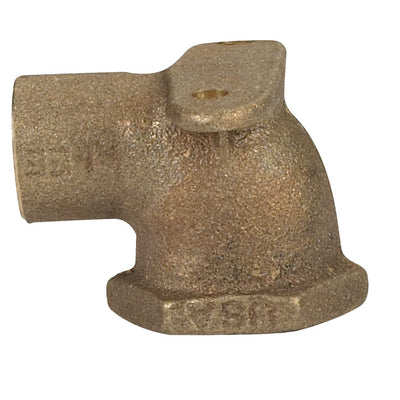 NIBCO 1/2 in. Sweat X 1/2 in. D FPT Brass Drop Ear Elbow