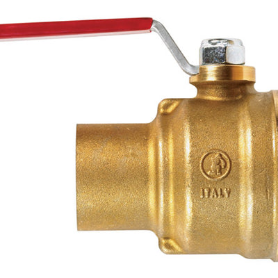 B&K ProLine 1-1/2 in. Brass Sweat Ball Valve Full Port Lever