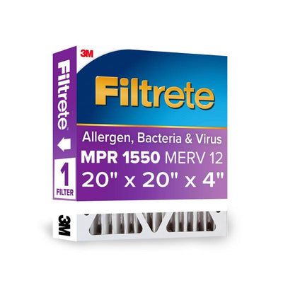 3M Filtrete 20 in. W X 20 in. H X 4 in. Polyester 12 MERV Pleated Allergen Air Filter
