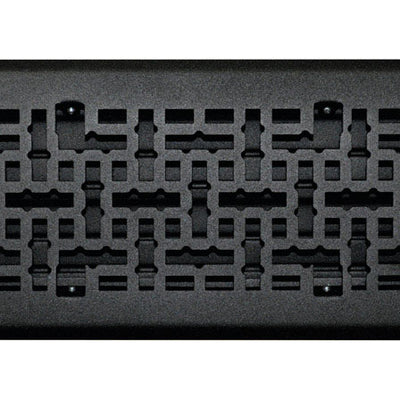 Tru Aire 4 in. H X 10 in. W 1-Way Matte Steel Floor Diffuser