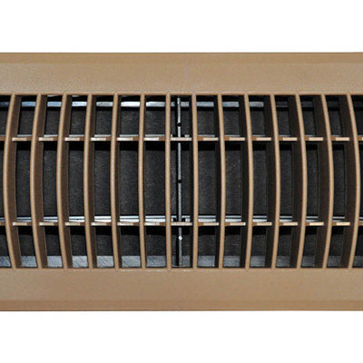 Tru Aire 4 in. H X 10 in. W 1-Way Powder Coat Brown ABS Plastic Floor Diffuser