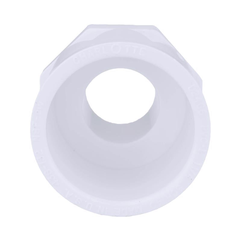 Charlotte Pipe 1 in. MPT X 1-1/4 in. D Slip PVC Adapter