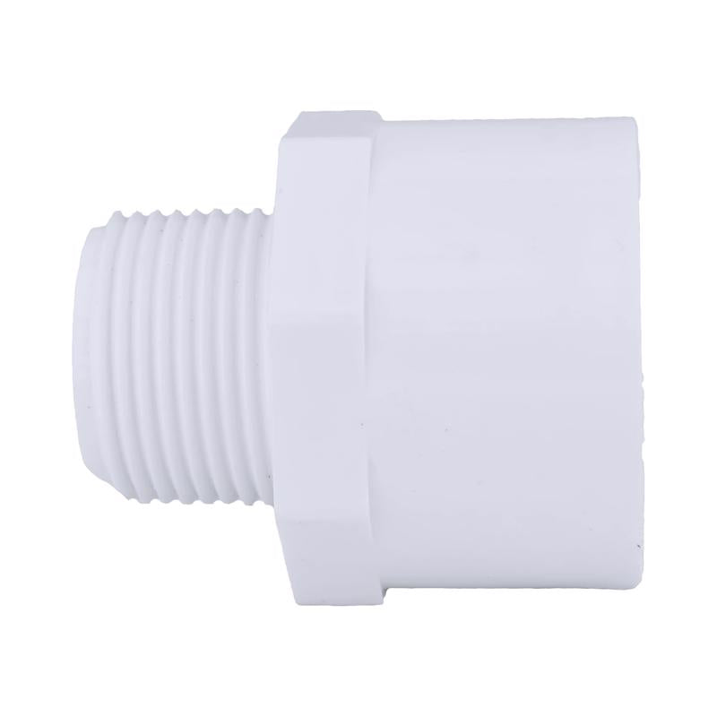 Charlotte Pipe 1 in. MPT X 1-1/4 in. D Slip PVC Adapter