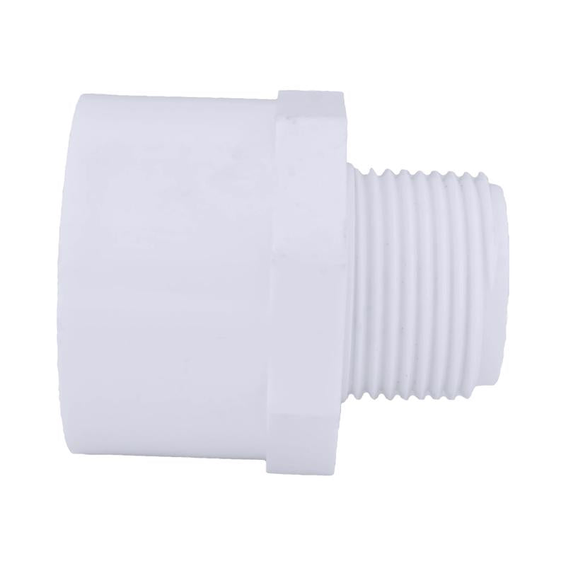 Charlotte Pipe 1 in. MPT X 1-1/4 in. D Slip PVC Adapter