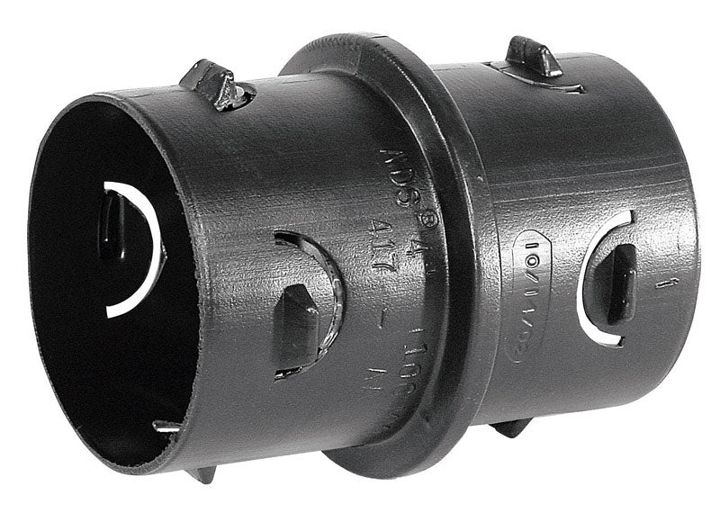 Advanced Drainage Systems Schedule 40 4 in. Snap X 4 in. D Snap Polyethylene Coupler
