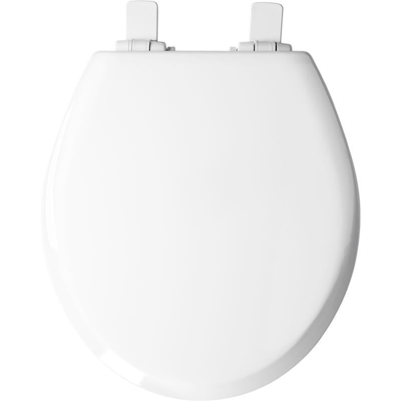 Mayfair by Bemis NextStep2 Slow Close Round White Enameled Wood Toilet Seat
