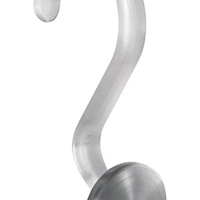 iDesign Silver Plastic/Stainless Steel Shower Curtain Rings 12 pk