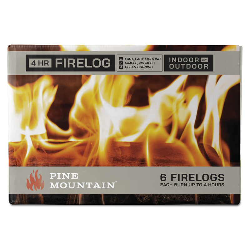 Pine Mountain Fire Log 4 hr 6 pk