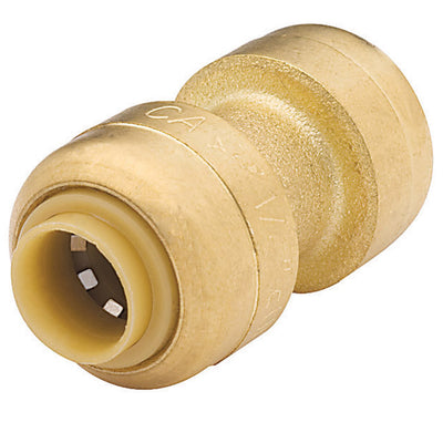 SharkBite Push to Connect 1/4 in. PTC each X 1/4 in. D Brass Coupling