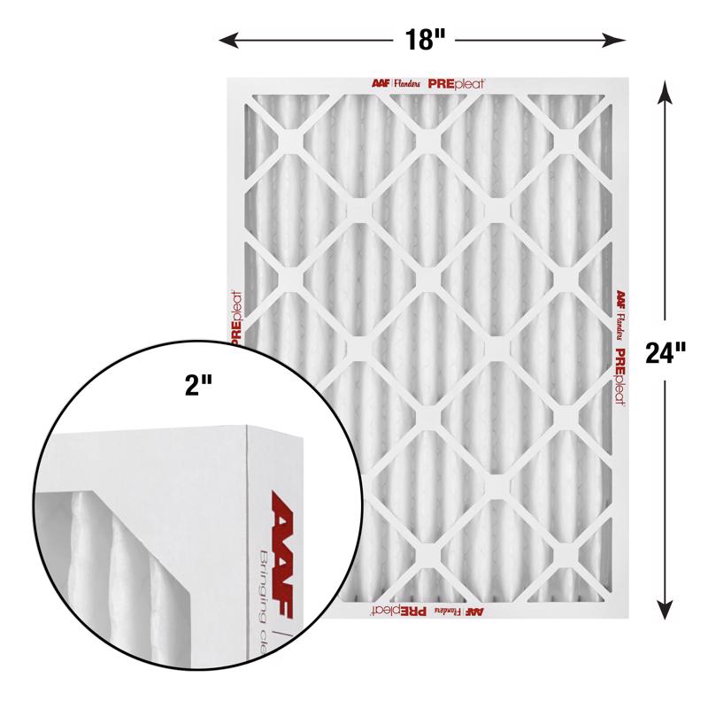 AAF Flanders PREpleat LPD SC M10 18 in. W X 24 in. H X 2 in. Synthetic 10 MERV Pleated Air Filter 1