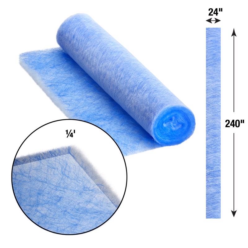Flanders Hammock 24 in. W X 240 in. H X 1 in. Polyester 4 MERV Air Filter