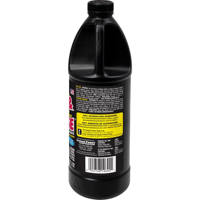 Instant Power Hair & Grease Liquid Drain Opener 1 L