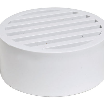 NDS 4 in. White Round PVC Drain Grate