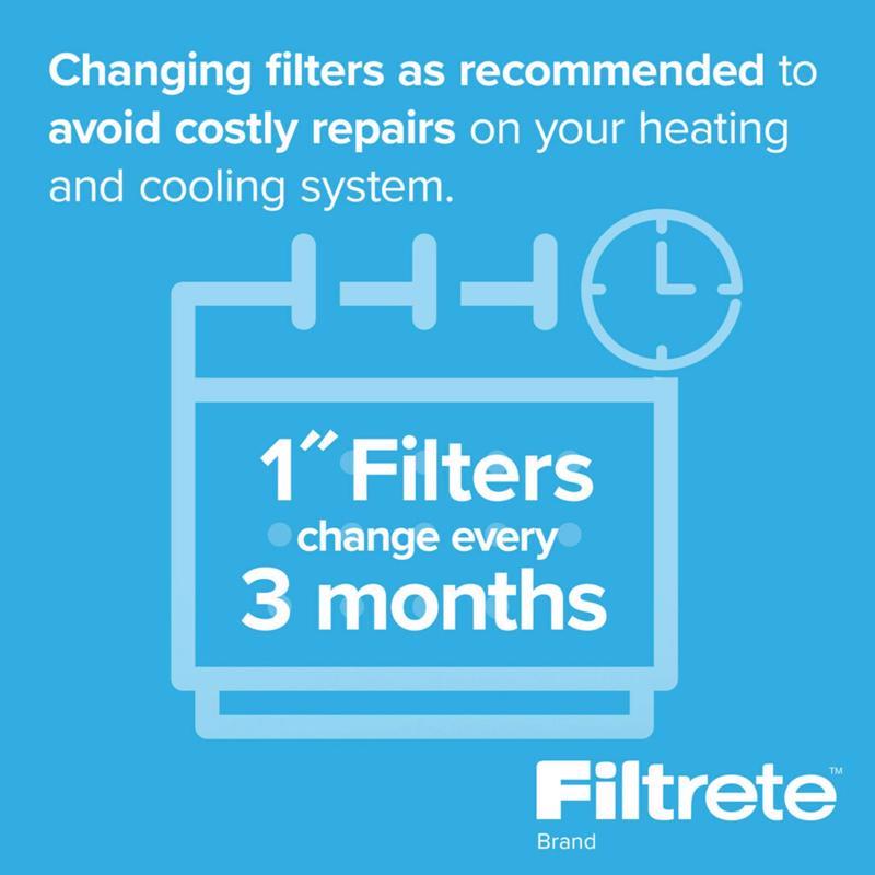 Filtrete 20 in. W X 20 in. H X 1 in. 1000 MPR Pleated Air Filter 2 pk