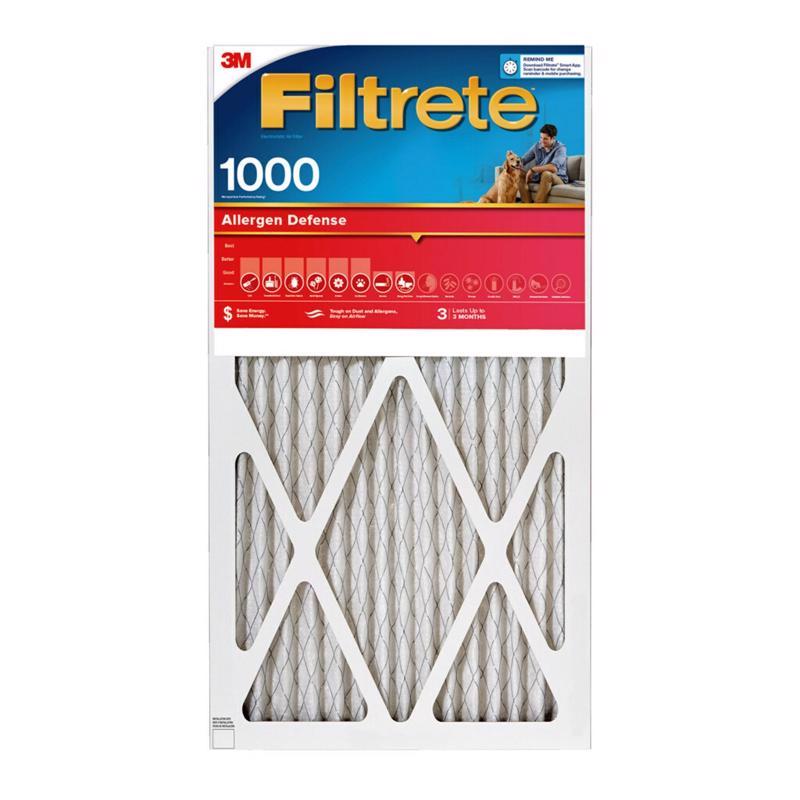 Filtrete 14 in. W X 25 in. H X 1 in. 1000 MPR Pleated Air Filter 2 pk