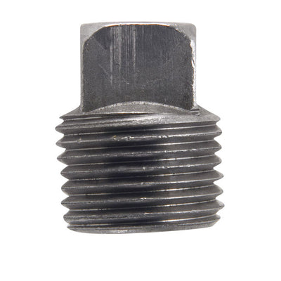 Billco Corporation 3/8 in. MPT Black Steel 0.495 in. L Square Head Plug
