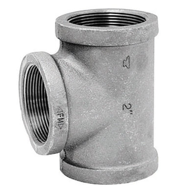 Anvil 2 in. FPT X 2 in. D FPT 2 in. D FPT Black Malleable Iron Reducing Tee