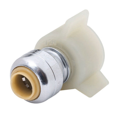 SharkBite 1/4 in. Push X 7/8 in. PTC Brass Straight Stop Valve