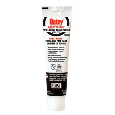 Oatey Great White White Pipe Joint Compound 1 oz