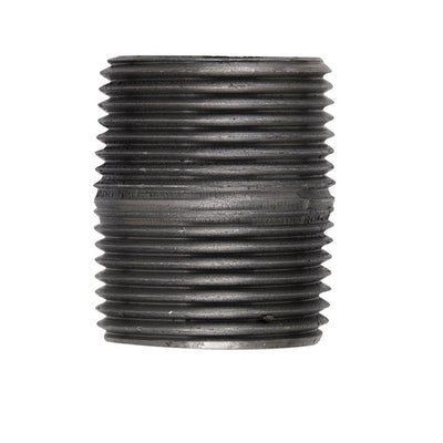 Anvil Beck 1-1/4 in. MPT Black Steel Close Nipple