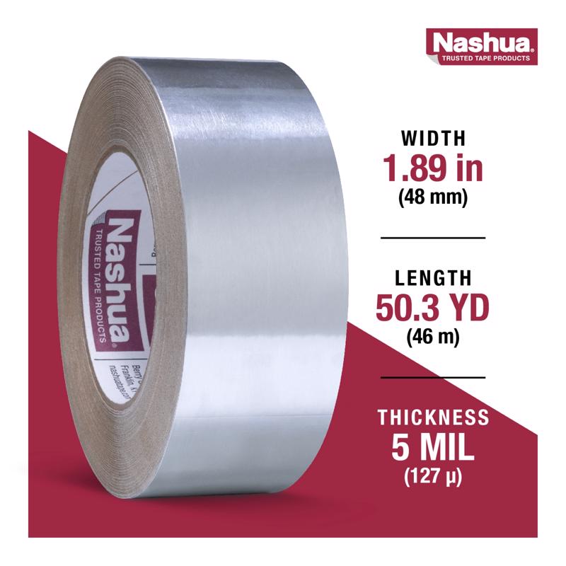 Nashua 1.89 in. W X 50.3 yd L Silver Foil Tape