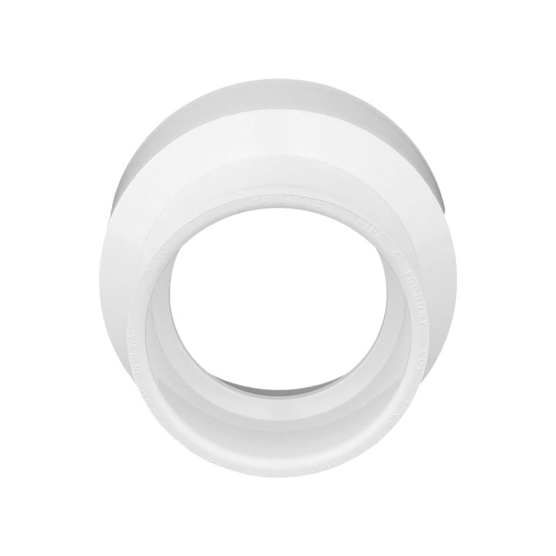 Charlotte Pipe Schedule 40 3 in. Hub X 4 in. D Hub PVC Reducing Coupling