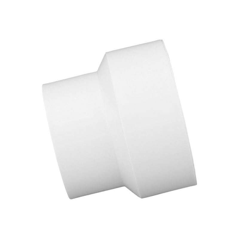 Charlotte Pipe Schedule 40 3 in. Hub X 4 in. D Hub PVC Reducing Coupling