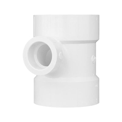 Charlotte Pipe 1-1/2 in. Hub X 4 in. D Hub PVC Sanitary Tee