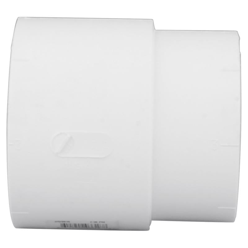Charlotte Pipe 4 in. Hub X 4 in. D Hub PVC Pipe Adapter
