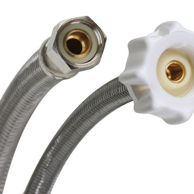 Fluidmaster 3/8 in. Ballcock X 7/8 in. D Ballcock 9 in. Braided Stainless Steel Toilet Supply Line