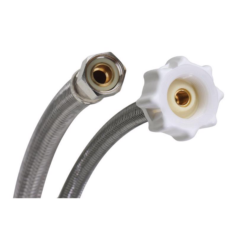 Fluidmaster 3/8 in. Compression X 7/8 in. D Ballcock 20 in. Braided Stainless Steel Toilet Supply Li