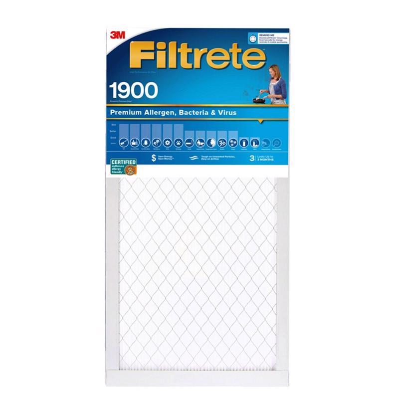 Filtrete 14 in. W X 30 in. H X 1 in. Polypropylene 1900 MPR Pleated Allergen Air Filter