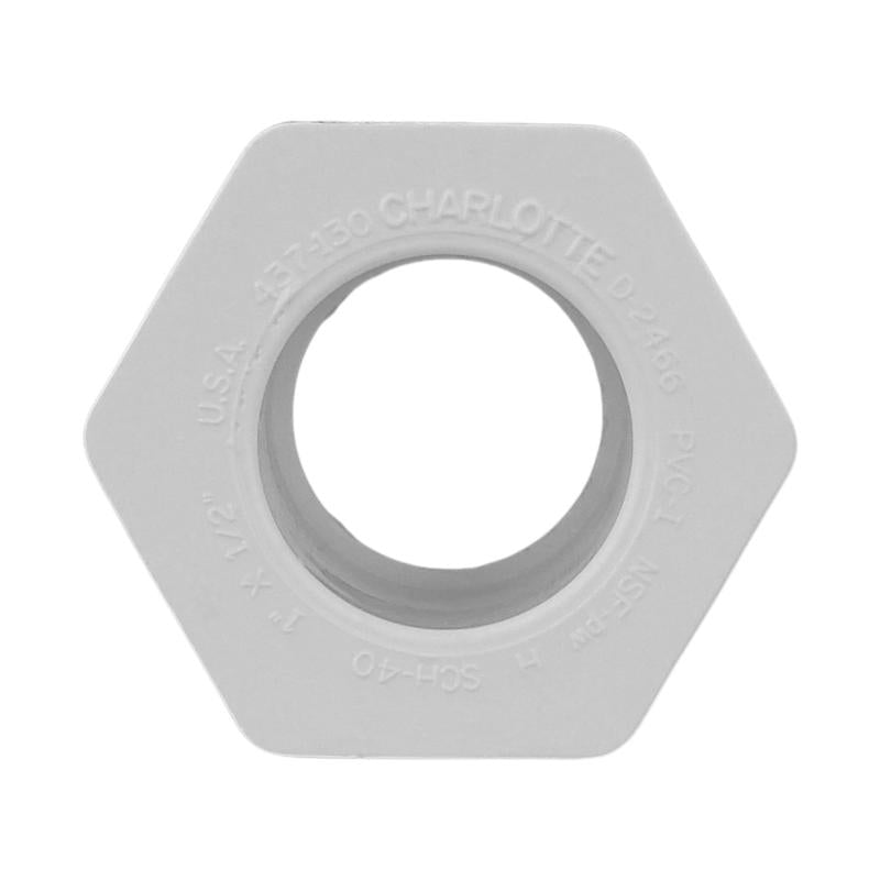 Charlotte Pipe Schedule 40 1 in. Spigot X 1/2 in. D Slip PVC Reducing Bushing