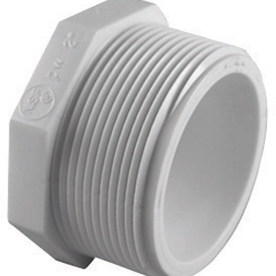 Charlotte Pipe Schedule 40 1-1/2 in. MPT X 1-1/2 in. D FPT PVC Plug