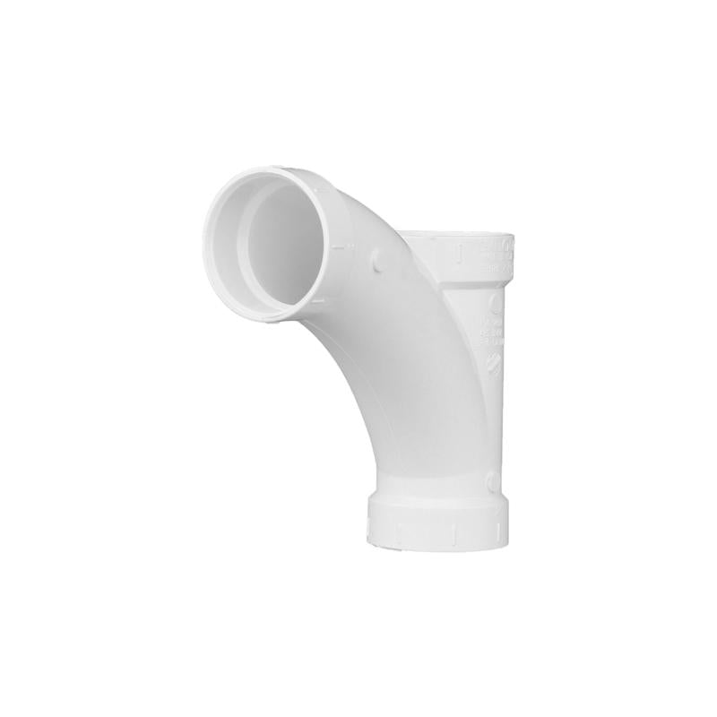 Charlotte Pipe Schedule 40 2 in. Hub X 2 in. D Hub PVC Long Turn Wye