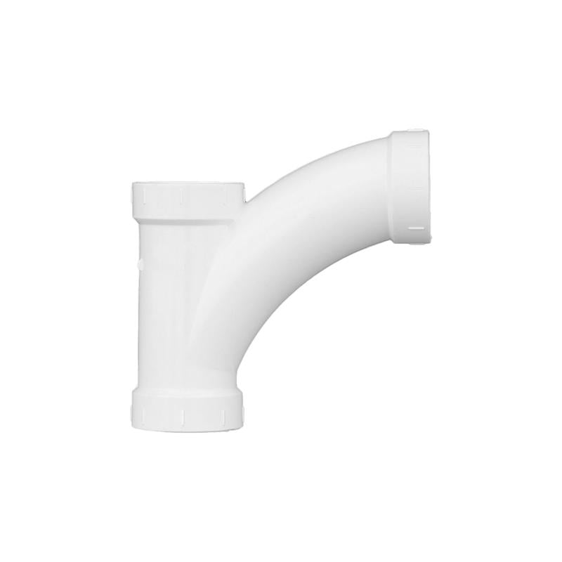 Charlotte Pipe Schedule 40 2 in. Hub X 2 in. D Hub PVC Long Turn Wye