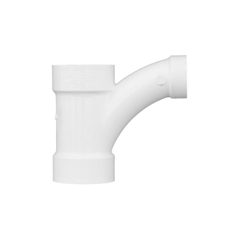 Charlotte Pipe 3 in. Hub X 3 in. D Hub PVC Wye