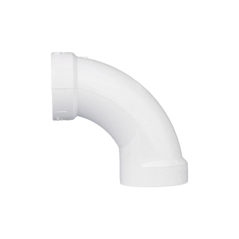 Charlotte Pipe Schedule 40 2 in. Hub X 2 in. D Hub PVC Long Sweep Elbow
