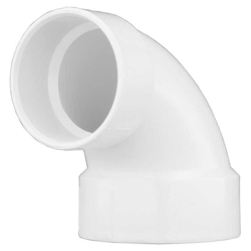 Charlotte Pipe 4 in. Hub X 3 in. D Hub PVC Elbow