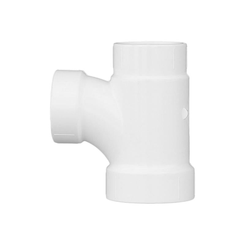 Charlotte Pipe Schedule 40 2 in. Hub X 1-1/2 in. D Hub PVC Sanitary Tee
