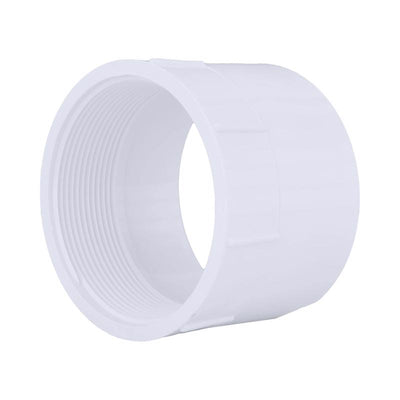 Charlotte Pipe Schedule 40 4 in. Hub X 4 in. D FPT PVC Pipe Adapter