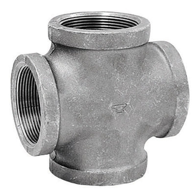 Anvil 1/2 in. FPT X 1/2 in. D FPT 1/2 in. D FNPT Galvanized Malleable Iron Cross