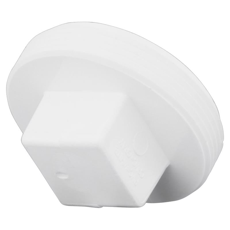 Charlotte Pipe Schedule 40 2 in. MPT X 2 in. D MPT PVC Clean-Out Plug